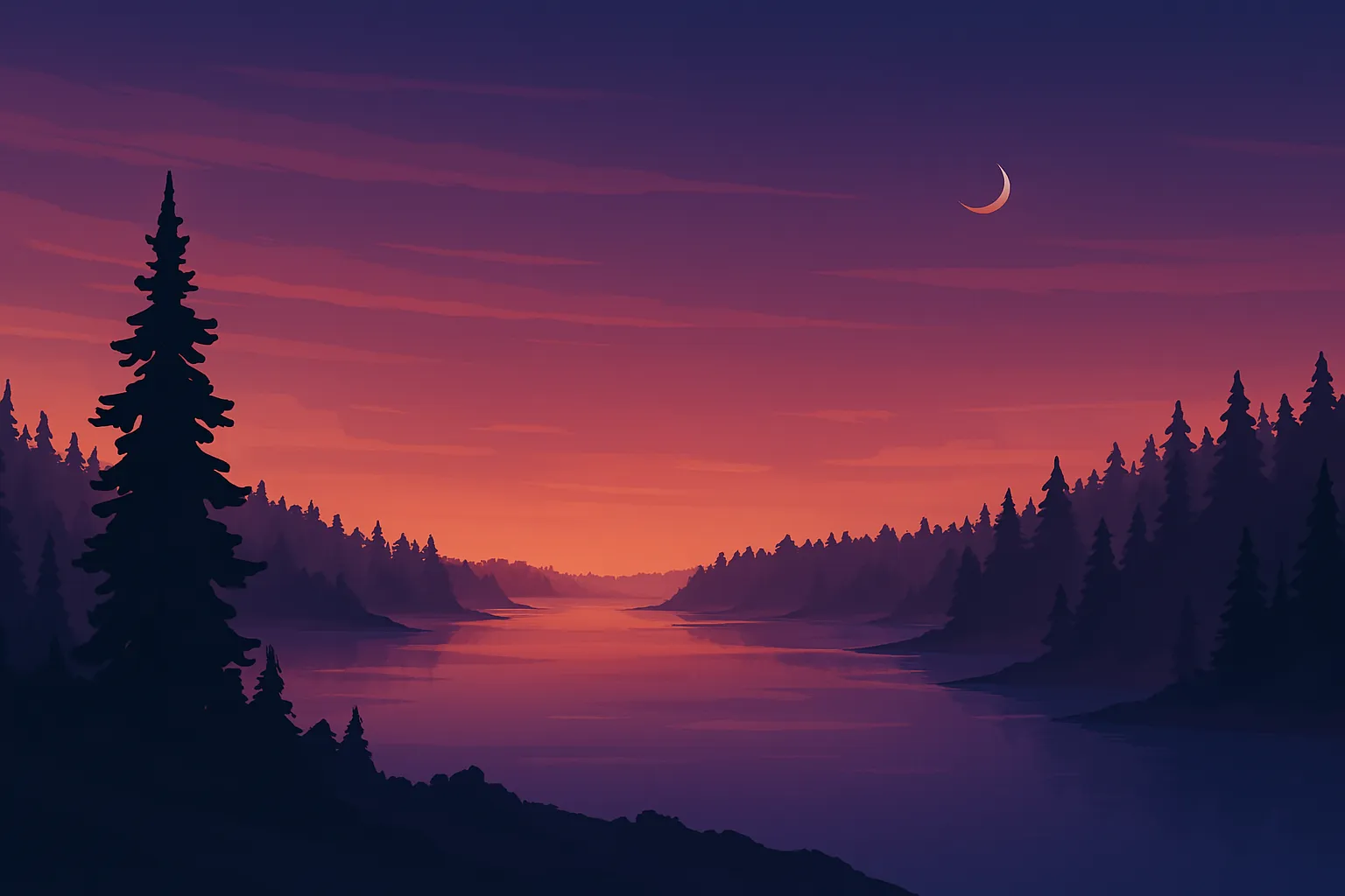 BWCA at dusk image